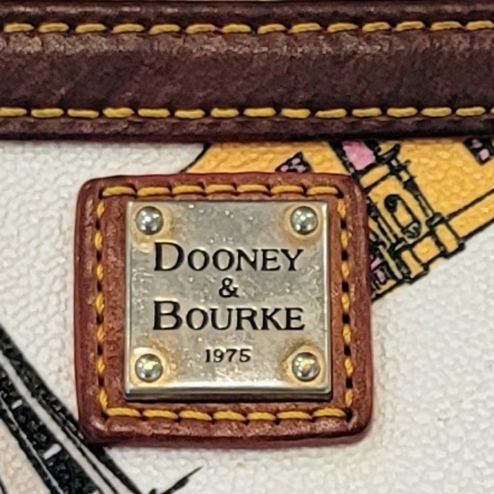 Dooney & Bourke 2 Piece Colorful Landmark Soft Acrylic Tote & Wristlet - Picture 11 of 16